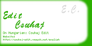 edit csuhaj business card